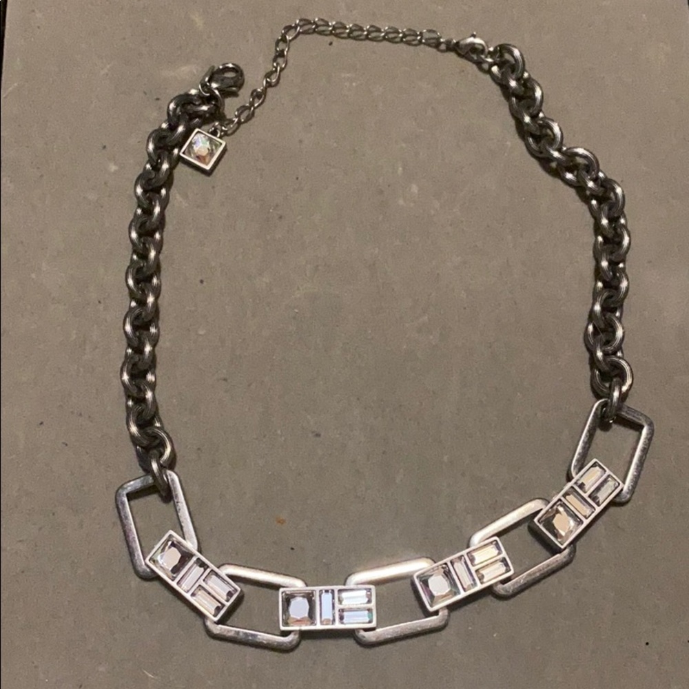 Kiam collection Lia Sophia matte silver crystal